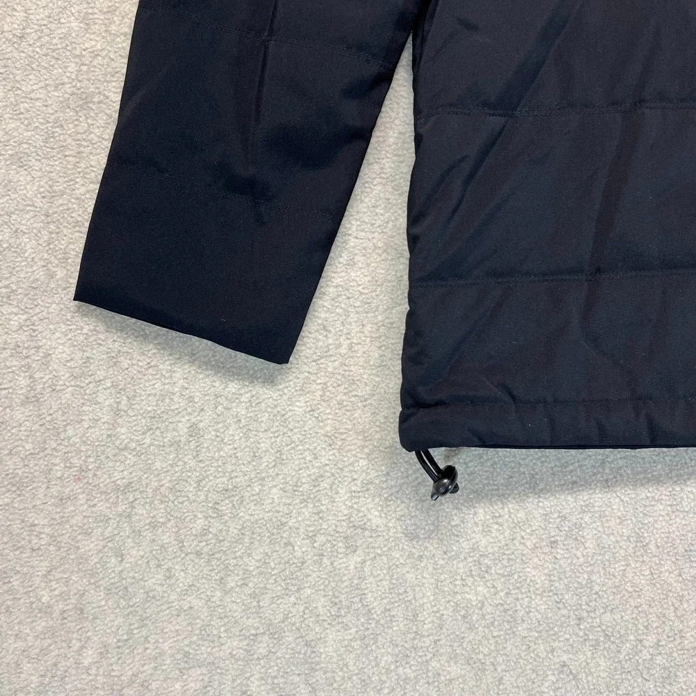 Air Jordan Mens Quilted Jacket Long Sleeve Black 1/2 Snap‎ Pullover Sport L